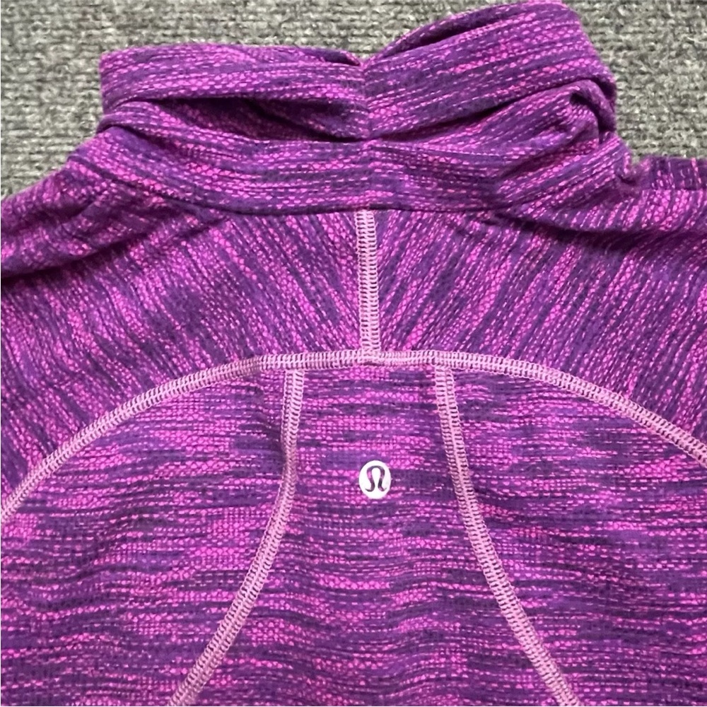 Lululemon Womens Jacket 8 Hustle In Your Bustle Zip Up Jacquars Space Dye Viole - Picture 9 of 11